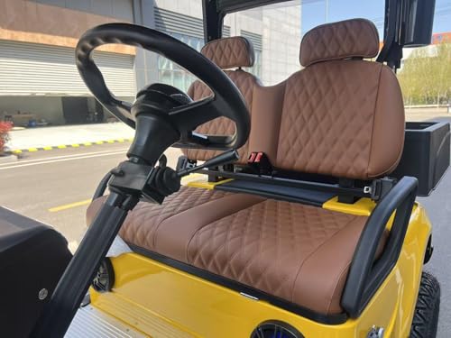 GO UP 2 Seats Cargo Van Golf Cart (Yellow) - Image 4