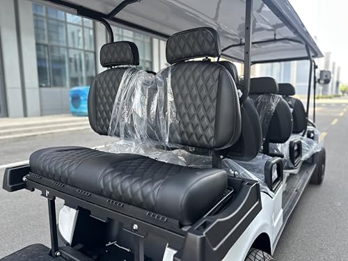 GO UP 6+2seats Golf Cart Recreational Vehicles Tour Buses White | Easy to drive, equipped with a powerful lithium-ion battery - Image 4