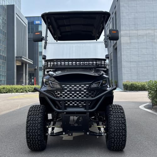 GO UP 4 Seater Electric Golf Cart with Front Storage Basket, Street Legal 4 Passenger Utility Cart with Roof & Windshield | Large Capacity Rear Storage Box - Image 2