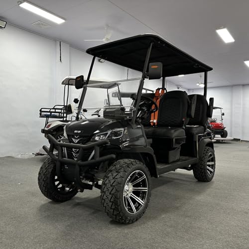 GO UP Electric Golf Cart (4-Seater) 14-inch Off-Road Tires Large Capacity Storage Compartment
